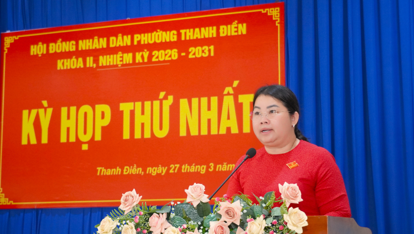 Thanh Điền: B&agrave; Nguyễn Thị Kim Quy&ecirc;n t&aacute;i đắc cử chức vụ Chủ tịch HĐND phường, nhiệm kỳ 2026 &ndash; 2031