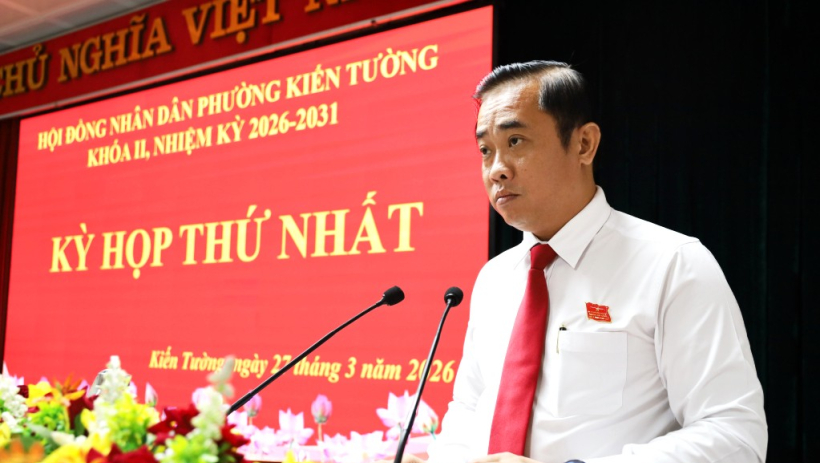 &Ocirc;ng L&ecirc; Thanh Đ&ocirc;ng được bầu giữ chức&nbsp;Chủ tịch HĐND&nbsp;phường Kiến Tường