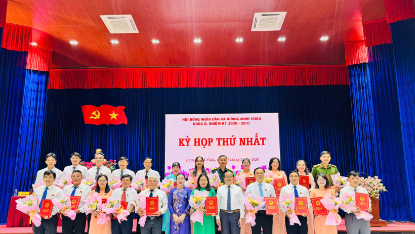 HĐND x&atilde; Dương Minh Ch&acirc;u kh&oacute;a II, nhiệm kỳ 2026-2031 tổ chức Kỳ họp thứ nhất