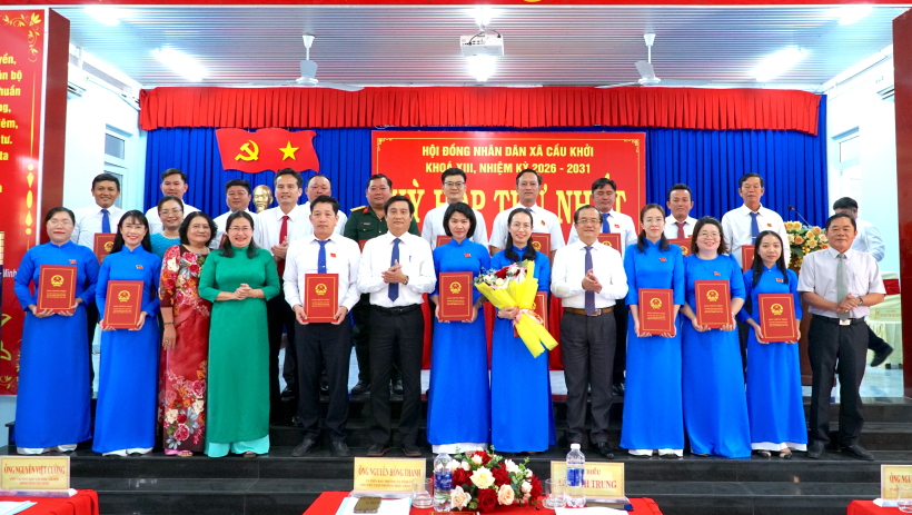 B&agrave; Nguyễn Thị Thu Hương được bầu l&agrave;m Chủ tịch HĐND x&atilde; Cầu Khởi, kho&aacute; XIII, nhiệm kỳ 2026-2031