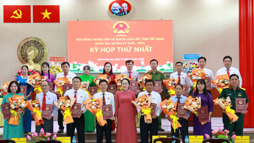 &Ocirc;ng L&ecirc; Văn Nh&atilde;n được bầu giữ chức Chủ tịch HĐND x&atilde; Nhơn H&ograve;a Lập, nhiệm kỳ 2026-2031