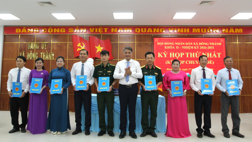 &Ocirc;ng Lữ Minh Lu&acirc;n được bầu giữ chức Chủ tịch HĐND x&atilde; Đ&ocirc;ng Th&agrave;nh kh&oacute;a II, nhiệm kỳ 2026-2031