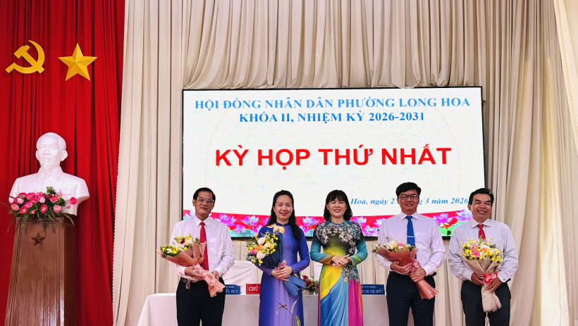 B&agrave; Nguyễn Thị Thu Hiền được bầu giữ chức Chủ tịch HĐND phường Long Hoa, nhiệm kỳ 2026-2031