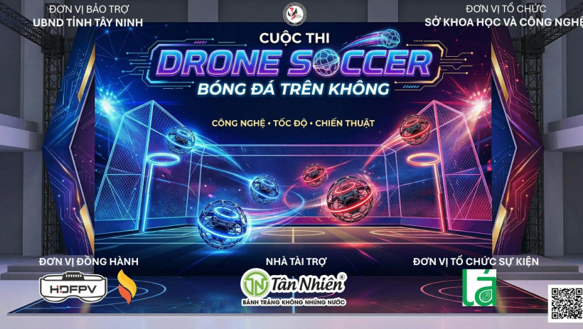 T&acirc;y Ninh triển khai hoạt động trải nghiệm v&agrave; thi đấu Drone Soccer
