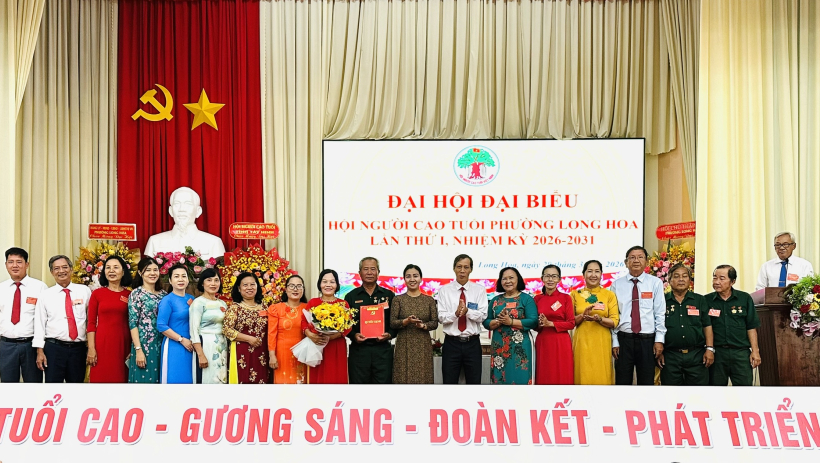Phường Long Hoa: Đại hội đại biểu Hội Người cao tuổi lần thứ I, nhiệm kỳ 2026-2031