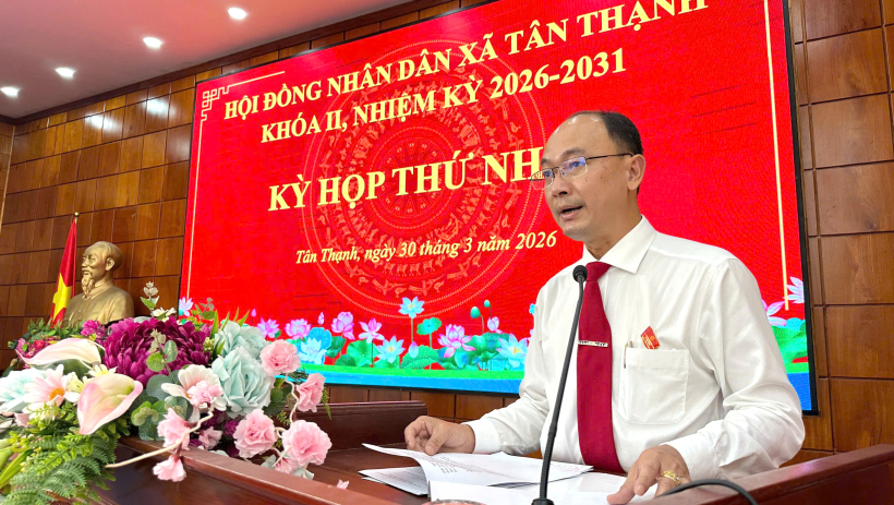 &Ocirc;ng L&ecirc; Xu&acirc;n Khang giữ chức Chủ tịch HĐND x&atilde; T&acirc;n Thạnh, nhiệm kỳ 2026-2031