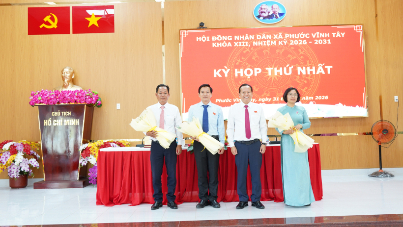 &Ocirc;ng Huỳnh Minh Tr&iacute; giữ chức Chủ tịch HĐND x&atilde; Phước Vĩnh T&acirc;y, nhiệm kỳ 2026-2031 