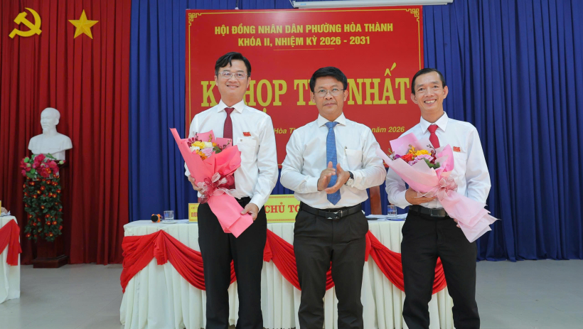 &Ocirc;ng Dương Quốc Kh&aacute;nh t&aacute;i đắc cử Chủ tịch HĐND phường Ho&agrave; Th&agrave;nh, nhiệm kỳ 2026 - 2031