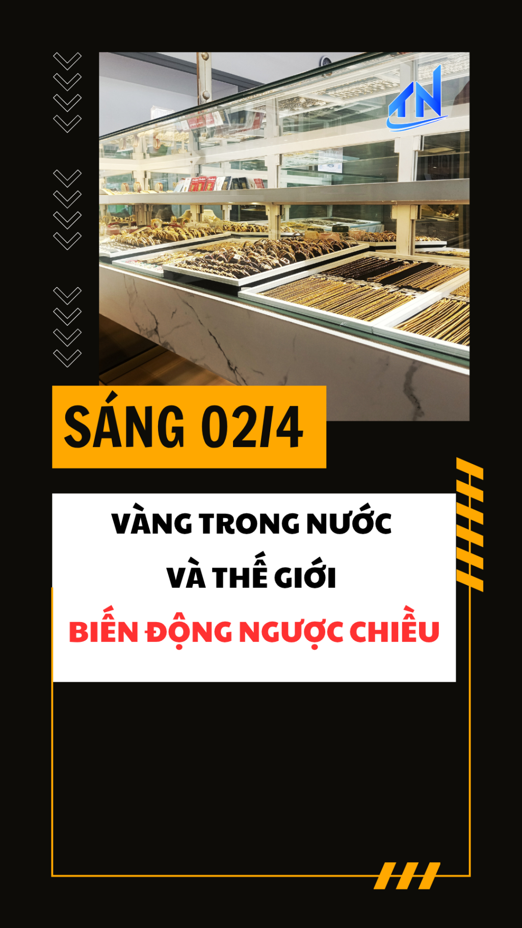 Sáng 02/4: Vàng trong nước và thế giới biến động ngược chiều