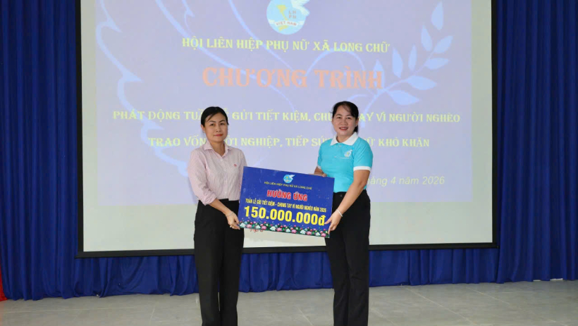 X&atilde; Long Chữ: Ph&aacute;t động Tuần lễ gửi tiết kiệm, trao vốn hỗ trợ phụ nữ kh&oacute; khăn