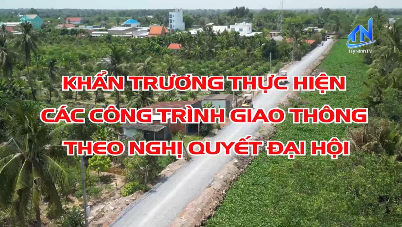 Khẩn trương thực hiện các công trình giao thông theo Nghị quyết Đại hội