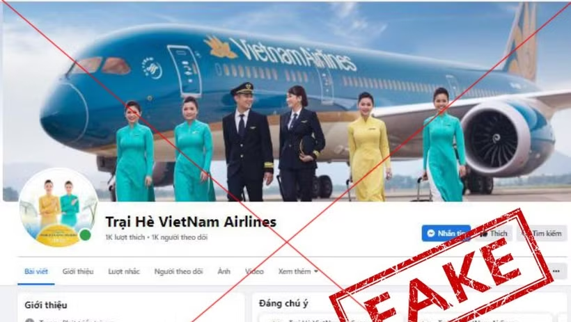 Cảnh gi&aacute;c website hoặc t&agrave;i khoản mạng x&atilde; hội giả mạo lừa đảo, b&aacute;n v&eacute; bay rẻ