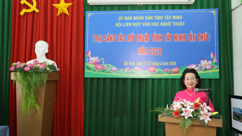 Khai mạc Trại s&aacute;ng t&aacute;c Mỹ thuật tỉnh T&acirc;y Ninh lần thứ nhất năm 2026