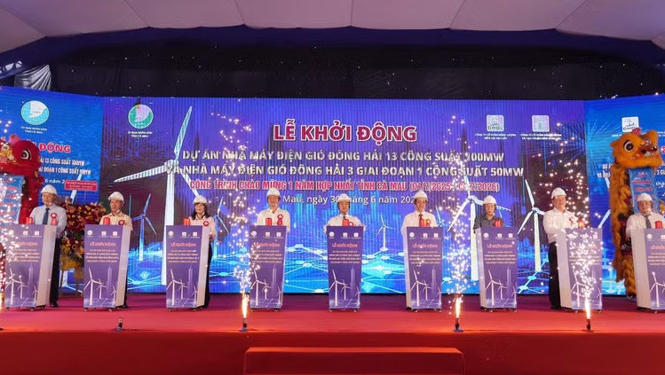 Cà Mau khởi động hai dự án điện gió gần 5.400 tỷ đồng