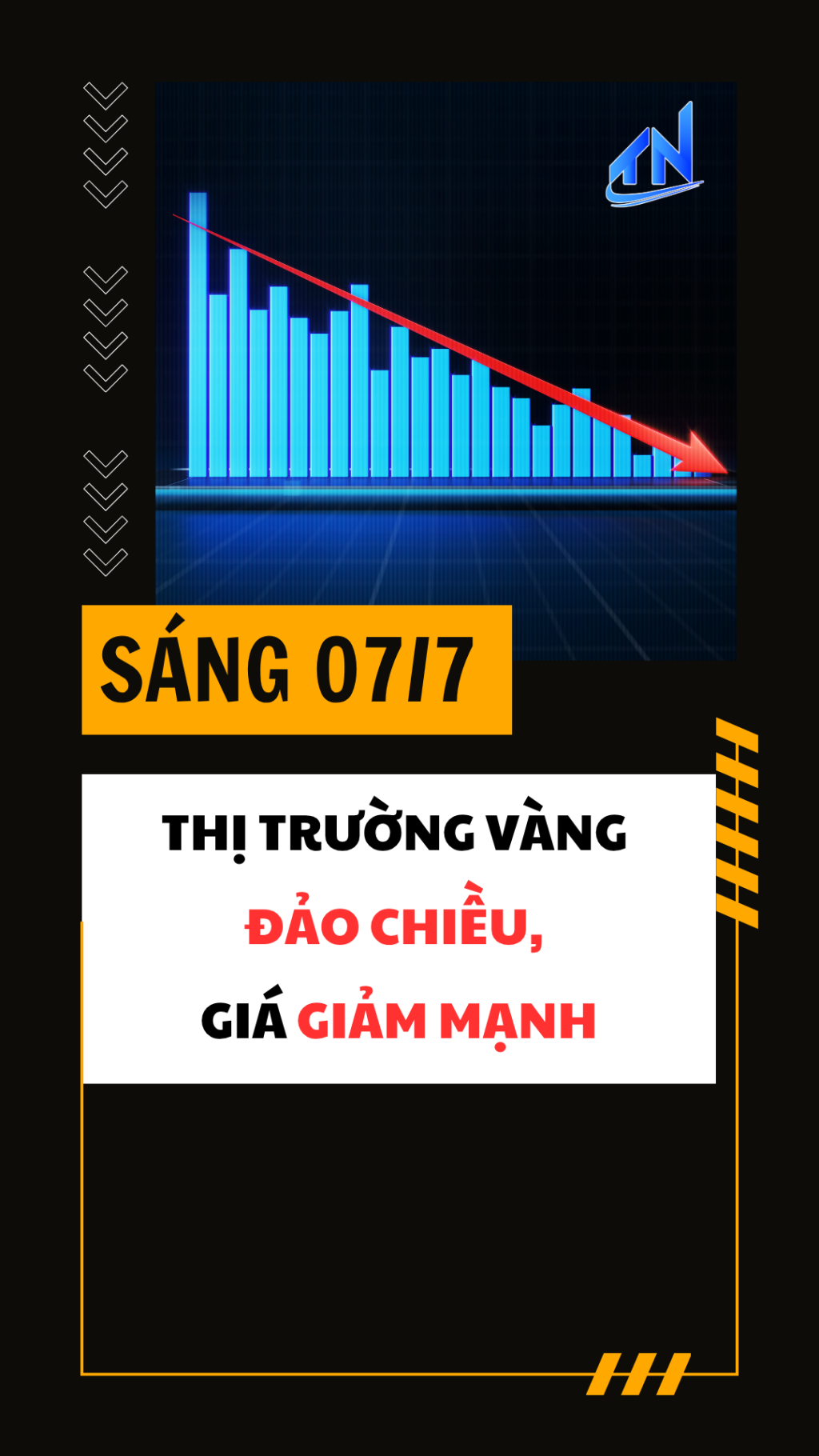S&aacute;ng 07/7: Thị trường v&agrave;ng đảo chiều, gi&aacute; giảm mạnh